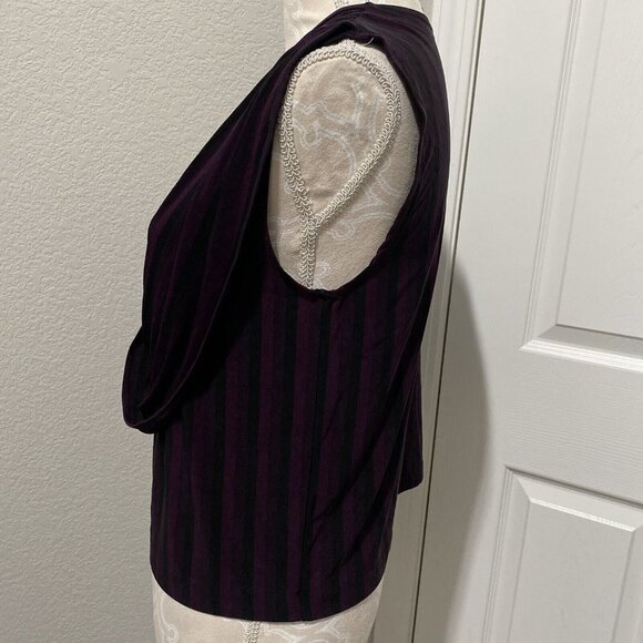 Outback Adventures Black Purple  Sleeveless Top  Size Medium USA - Picture 2 of 11